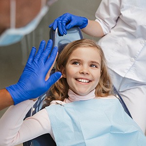 Child at the dentist