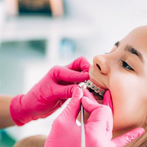 Child with braces